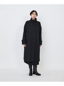 【LOISIR】｜2BUY10%OFF・3BUY20%OFF｜コットンナイロンストレッチツイルステンカラーコート 詳細画像 ブラック 5