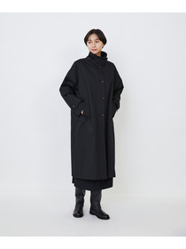 【LOISIR】｜2BUY10%OFF・3BUY20%OFF｜コットンナイロンストレッチツイルステンカラーコート 詳細画像 ブラック 6