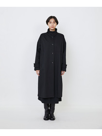 【LOISIR】｜2BUY10%OFF・3BUY20%OFF｜コットンナイロンストレッチツイルステンカラーコート 詳細画像 ブラック 9