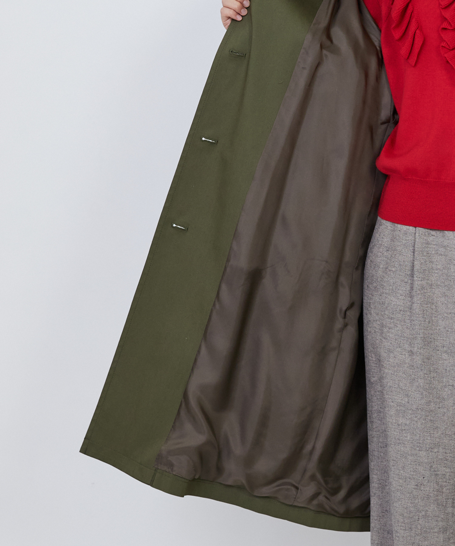 【LOISIR】｜2BUY10%OFF・3BUY20%OFF｜コットンナイロンストレッチツイルステンカラーコート 詳細画像 ブラック 28