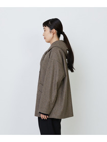 【LOISIR】｜2BUY10%OFF・3BUY20%OFF｜【11月ベストセラーブランド内3位】フーディショートコート 詳細画像 チェック 7