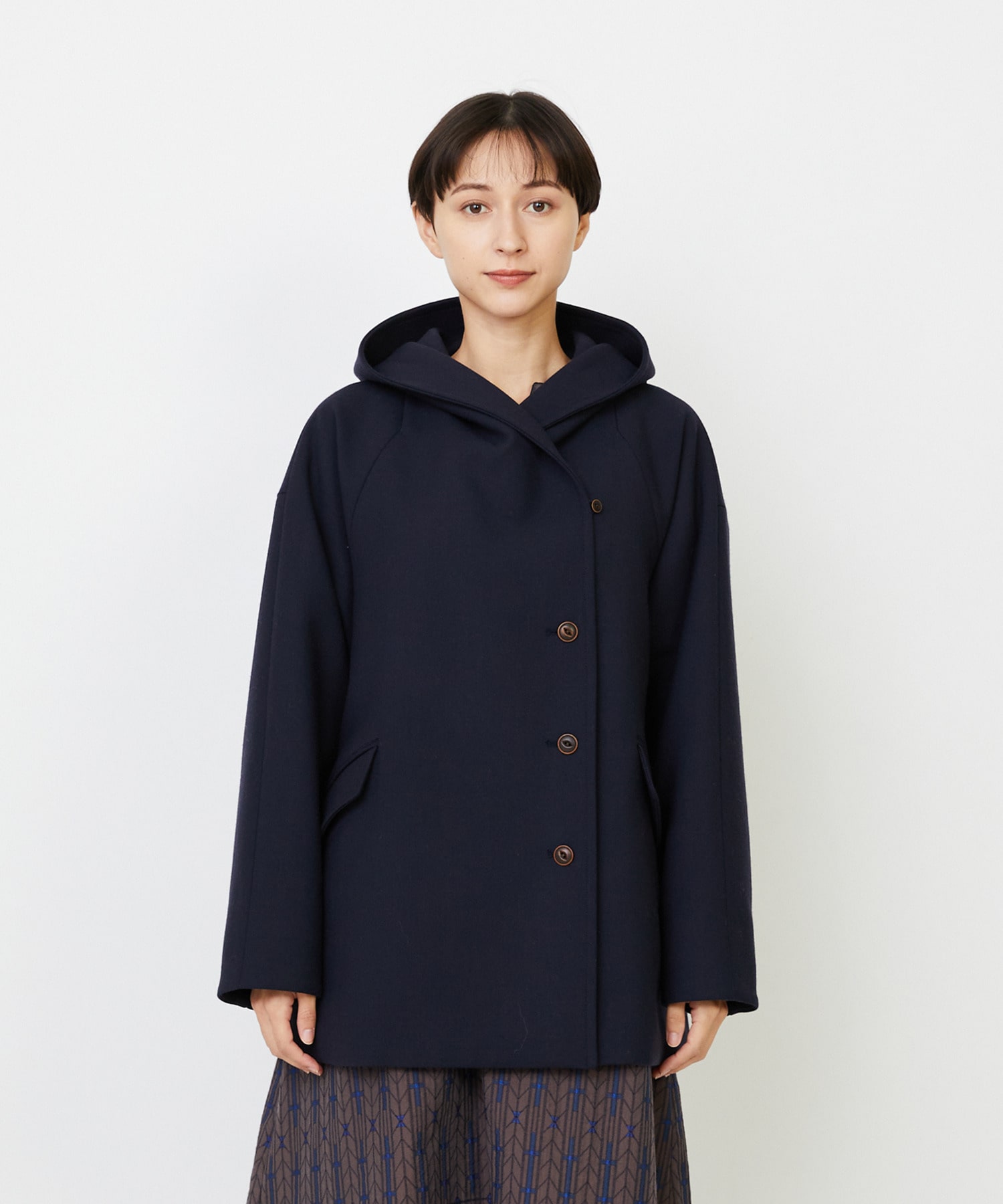 【LOISIR】｜2BUY10%OFF・3BUY20%OFF｜【11月ベストセラーブランド内3位】フーディショートコート 詳細画像 チェック 16