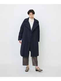 【LOISIR】｜2BUY10%OFF・3BUY20%OFF｜【11月ベストセラーブランド内1位】【11月お気に入り登録ブランド内1位】リサイクルダウンステンカラーコート 詳細画像 ネイビー 13