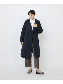 【LOISIR】｜2BUY10%OFF・3BUY20%OFF｜【11月ベストセラーブランド内1位】【11月お気に入り登録ブランド内1位】リサイクルダウンステンカラーコート 詳細画像 ネイビー 14