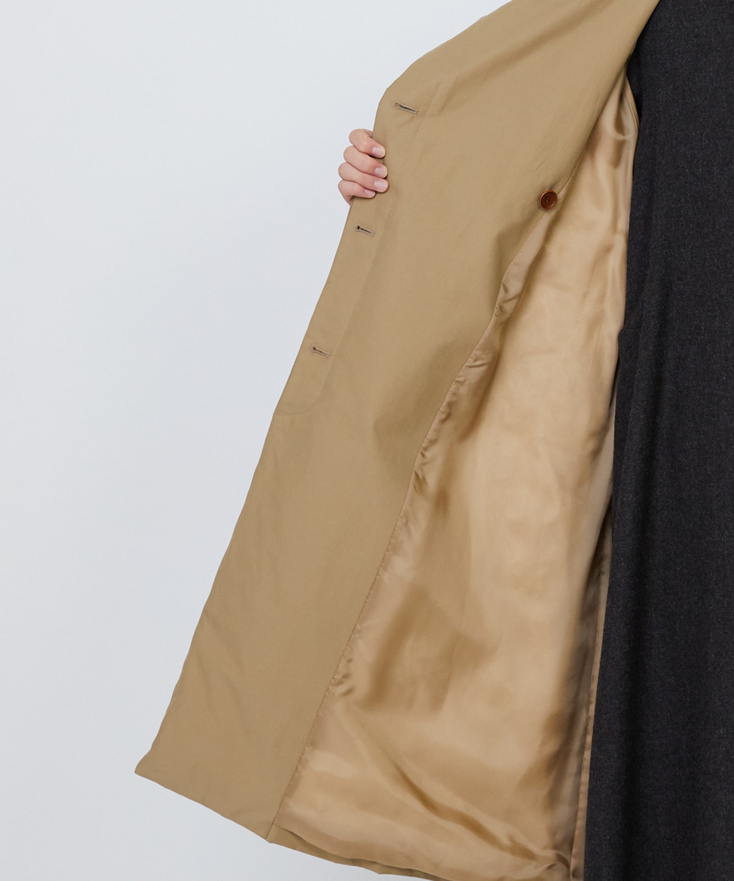 【LOISIR】｜2BUY10%OFF・3BUY20%OFF｜【11月ベストセラーブランド内1位】【11月お気に入り登録ブランド内1位】リサイクルダウンステンカラーコート 詳細画像 ネイビー 12