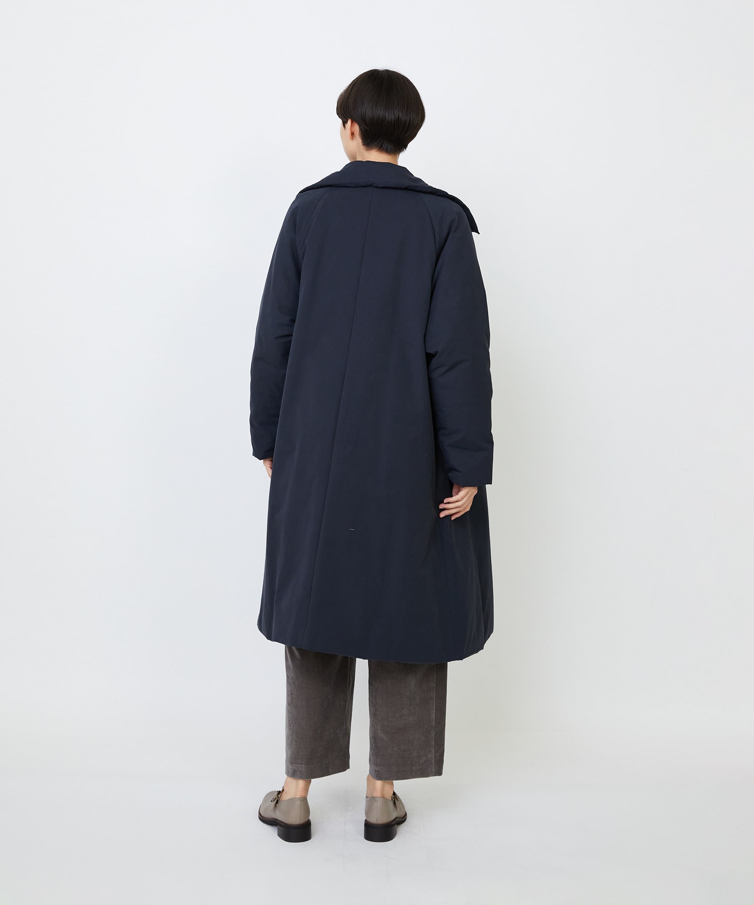 【LOISIR】｜2BUY10%OFF・3BUY20%OFF｜【11月ベストセラーブランド内1位】【11月お気に入り登録ブランド内1位】リサイクルダウンステンカラーコート 詳細画像 ネイビー 19