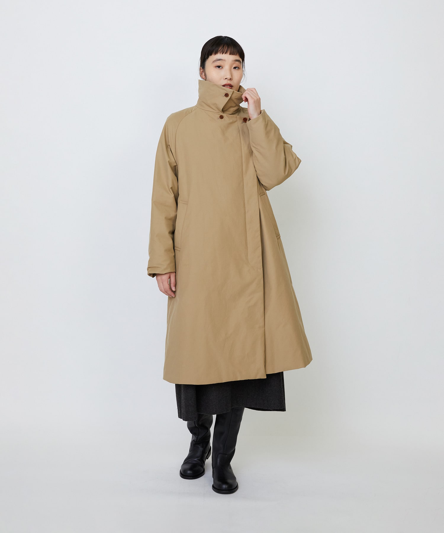 【LOISIR】｜2BUY10%OFF・3BUY20%OFF｜【11月ベストセラーブランド内1位】【11月お気に入り登録ブランド内1位】リサイクルダウンステンカラーコート 詳細画像 ネイビー 3