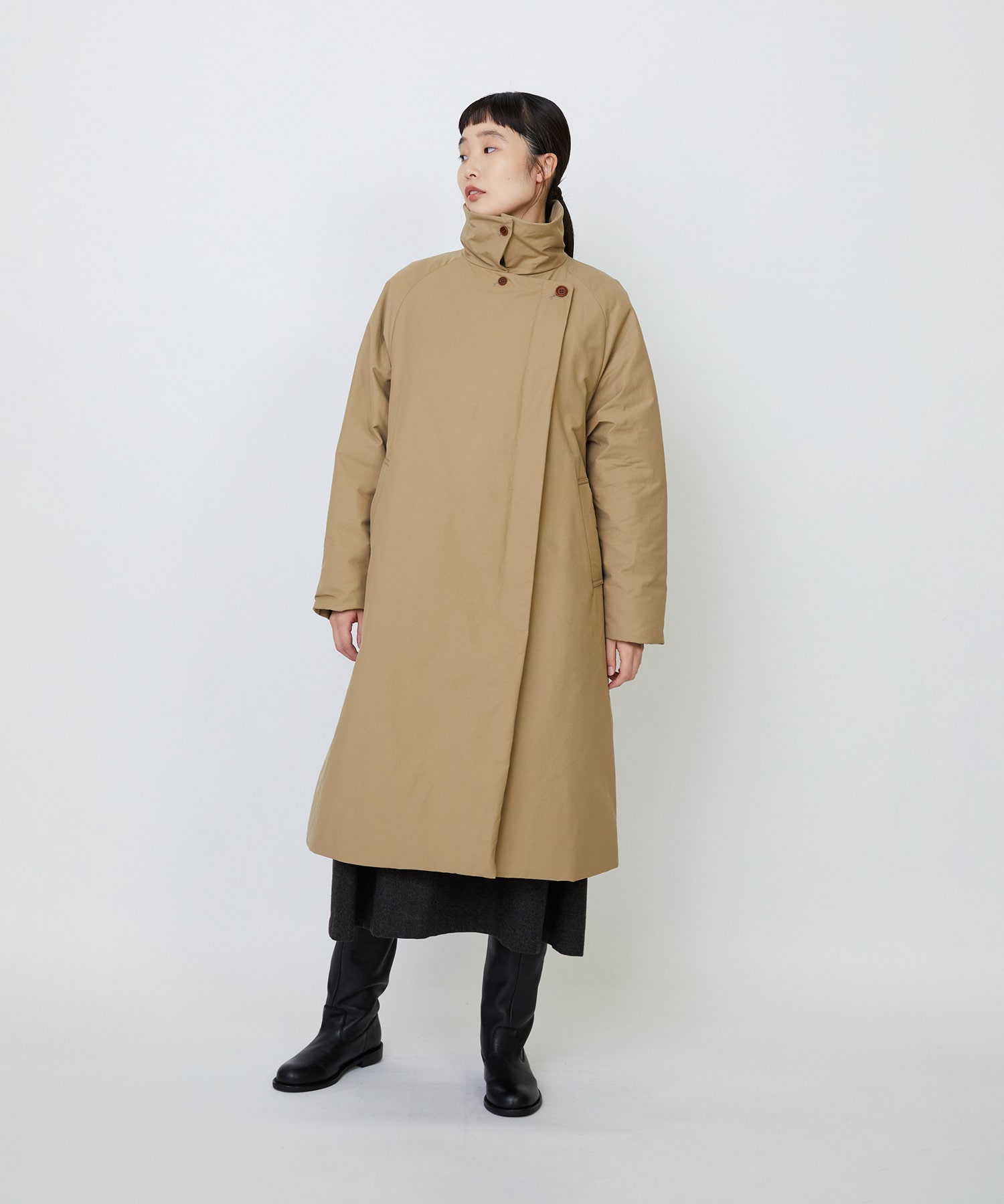 【LOISIR】｜2BUY10%OFF・3BUY20%OFF｜【11月ベストセラーブランド内1位】【11月お気に入り登録ブランド内1位】リサイクルダウンステンカラーコート 詳細画像 ネイビー 4