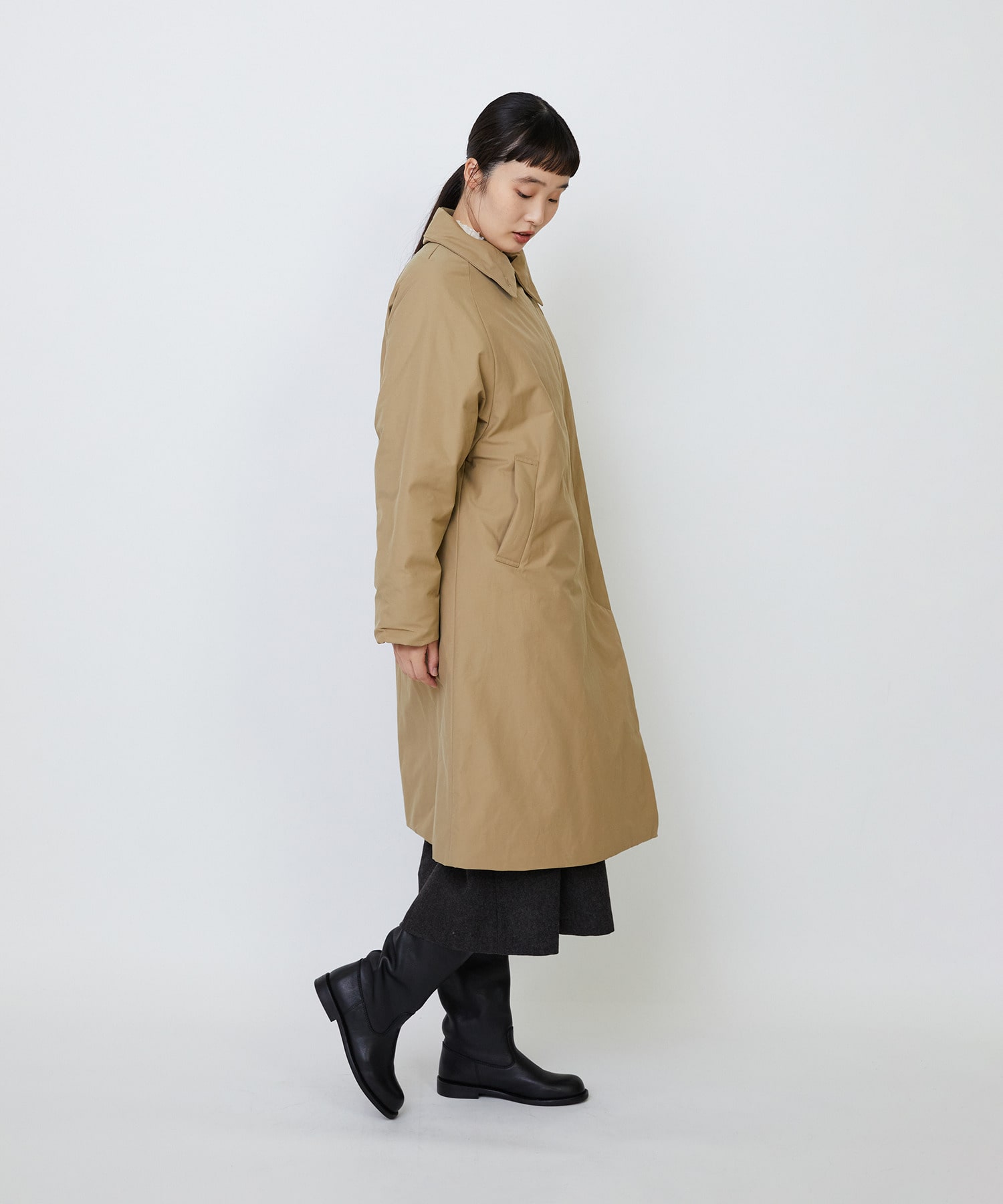 【LOISIR】｜2BUY10%OFF・3BUY20%OFF｜【11月ベストセラーブランド内1位】【11月お気に入り登録ブランド内1位】リサイクルダウンステンカラーコート 詳細画像 ネイビー 7