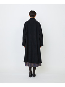 【LOISIR】｜2BUY10%OFF・3BUY20%OFF｜【11月ベストセラーブランド内2位】ラムウールメルトンステンカラーコート 詳細画像 ブラック 13