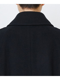 【LOISIR】｜2BUY10%OFF・3BUY20%OFF｜【11月ベストセラーブランド内2位】ラムウールメルトンステンカラーコート 詳細画像 ブラック 15