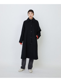 【LOISIR】｜2BUY10%OFF・3BUY20%OFF｜【11月ベストセラーブランド内2位】ラムウールメルトンステンカラーコート 詳細画像 ブラック 3