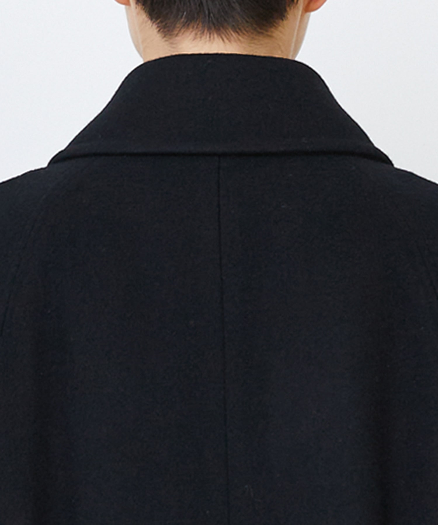 【LOISIR】｜2BUY10%OFF・3BUY20%OFF｜【11月ベストセラーブランド内2位】ラムウールメルトンステンカラーコート 詳細画像 ブラック 15