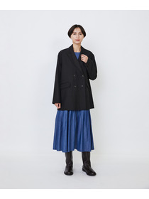 【LOISIR】｜2BUY10%OFF・3BUY20%OFF｜ウールリネンヘリンボーンダブルブレストジャケット 詳細画像 チャコールグレー 3
