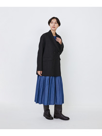 【LOISIR】｜2BUY10%OFF・3BUY20%OFF｜ウールリネンヘリンボーンダブルブレストジャケット 詳細画像 チャコールグレー 4