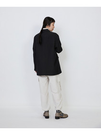 【LOISIR】｜2BUY10%OFF・3BUY20%OFF｜ウールリネンヘリンボーンダブルブレストジャケット 詳細画像 チャコールグレー 9