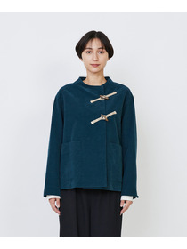 【LOISIR】｜2BUY10%OFF・3BUY20%OFF｜コットン細コールジャケット 詳細画像 グリーン 15