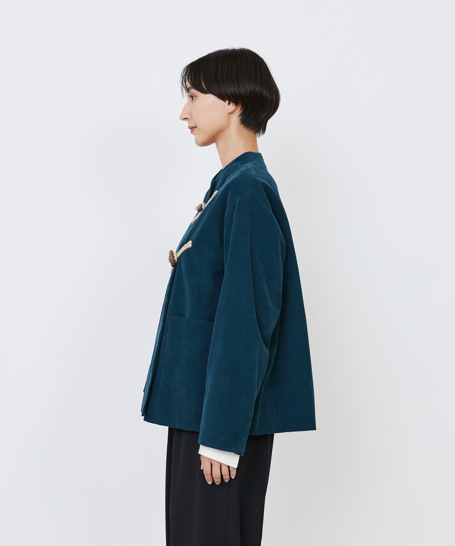 【LOISIR】｜2BUY10%OFF・3BUY20%OFF｜コットン細コールジャケット 詳細画像 グリーン 16