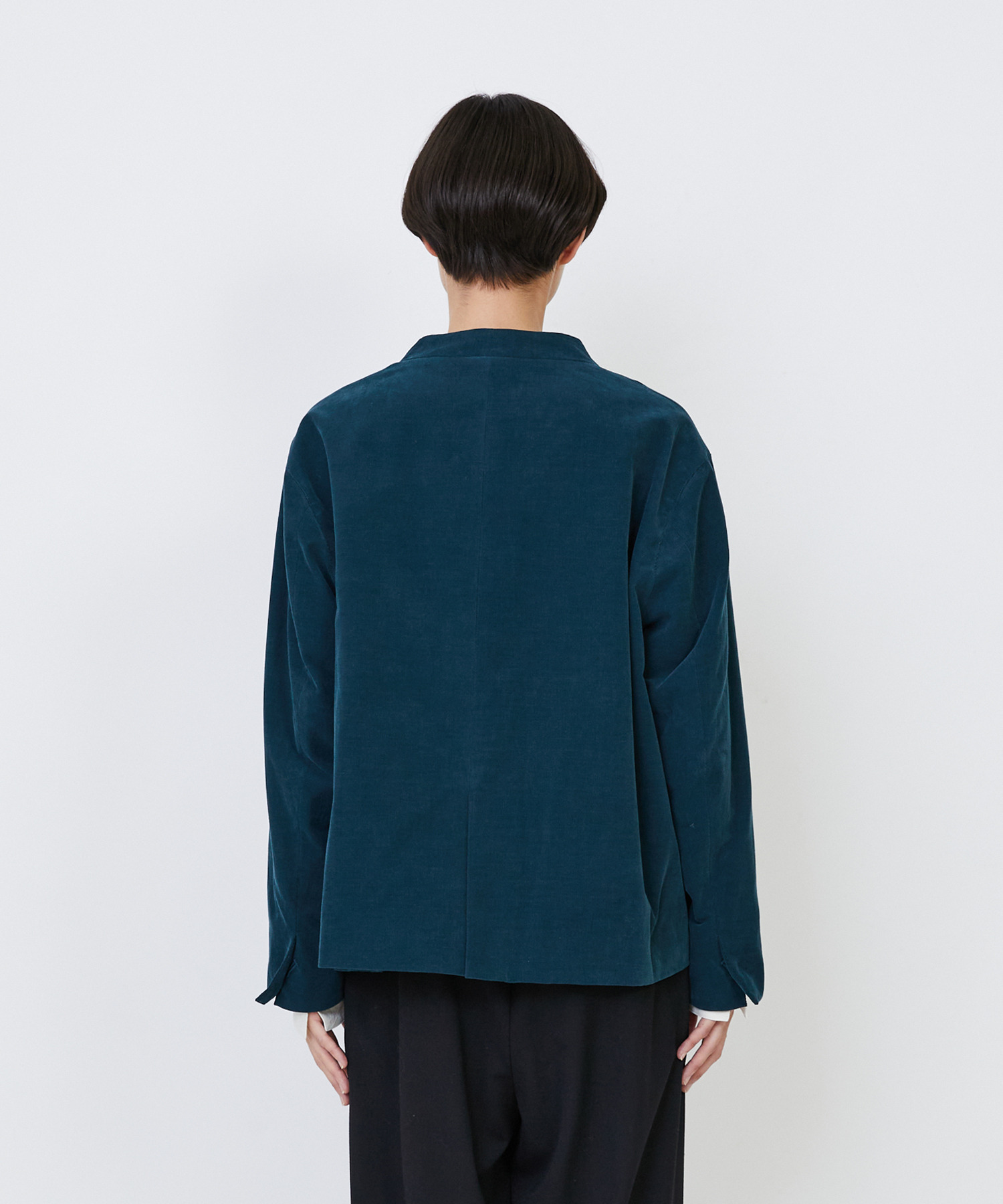 【LOISIR】｜2BUY10%OFF・3BUY20%OFF｜コットン細コールジャケット 詳細画像 グリーン 17