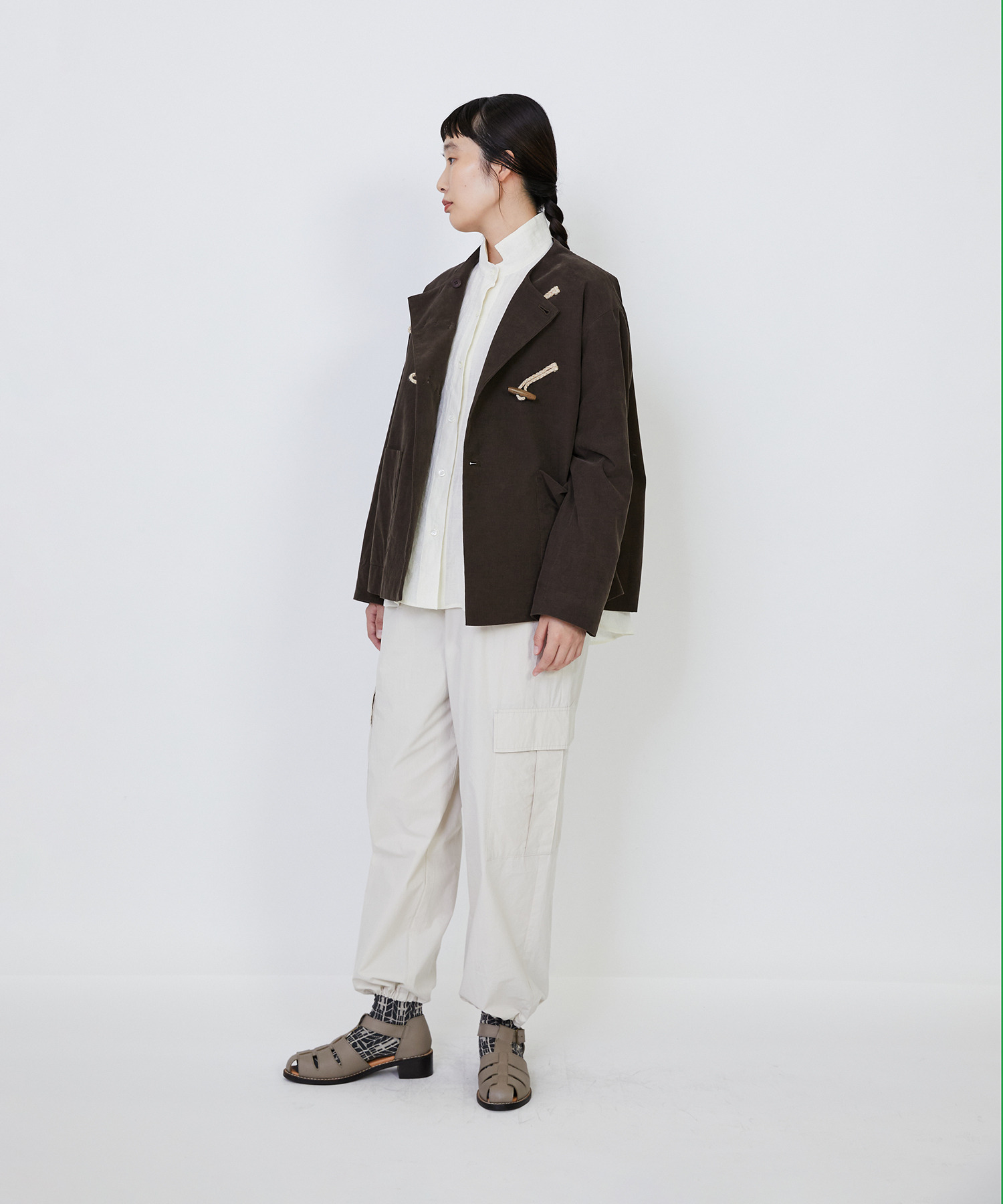 【LOISIR】｜2BUY10%OFF・3BUY20%OFF｜コットン細コールジャケット 詳細画像 グリーン 19