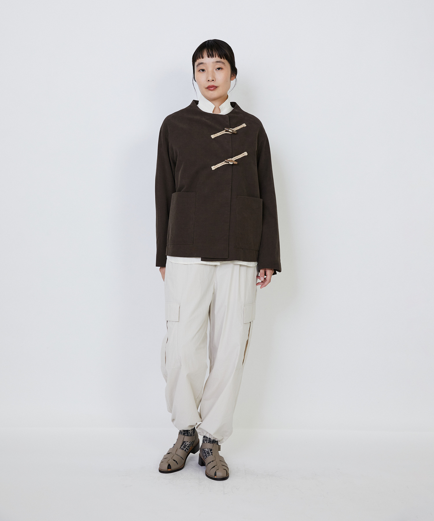 【LOISIR】｜2BUY10%OFF・3BUY20%OFF｜コットン細コールジャケット 詳細画像 グリーン 20