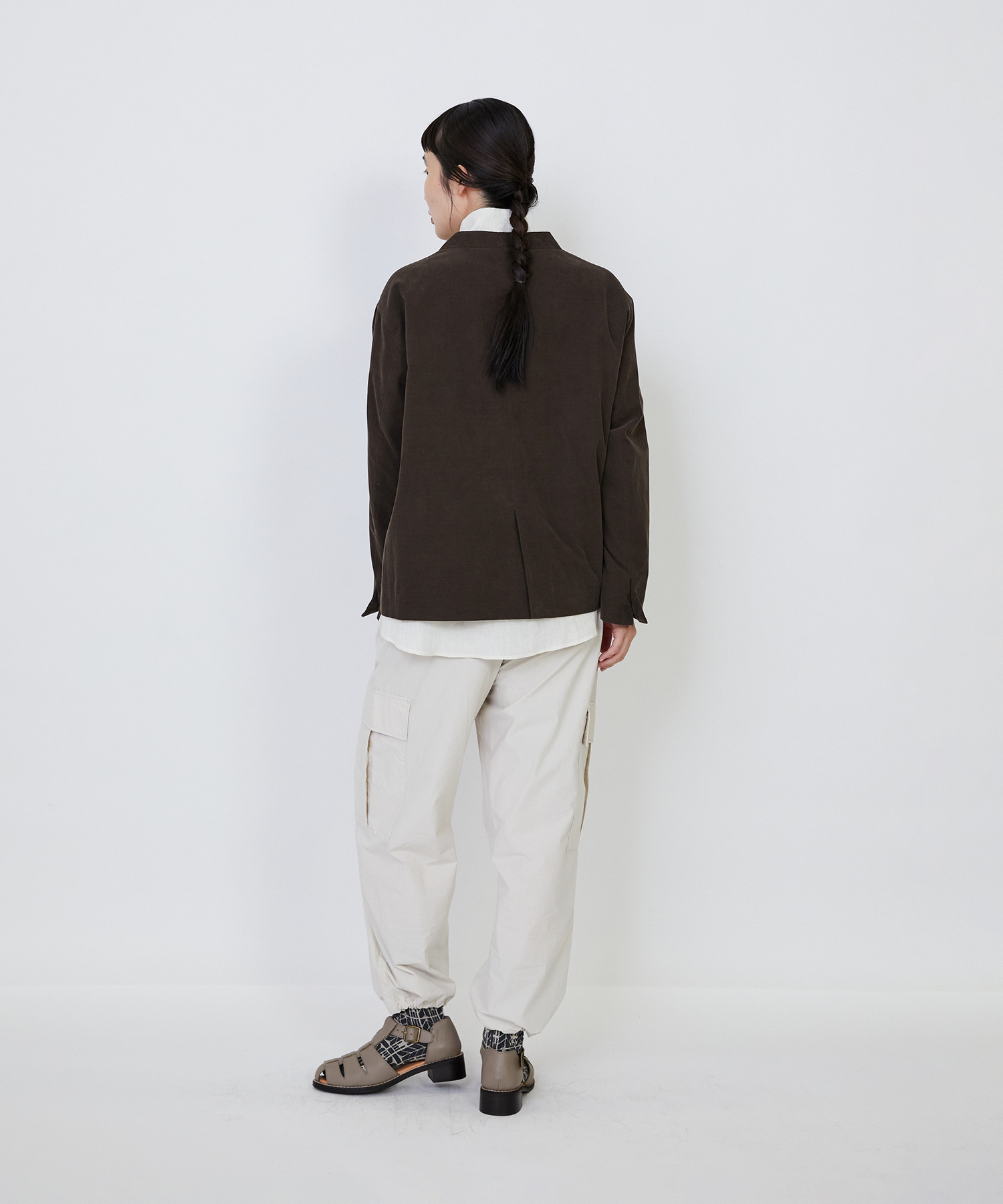 【LOISIR】｜2BUY10%OFF・3BUY20%OFF｜コットン細コールジャケット 詳細画像 グリーン 23