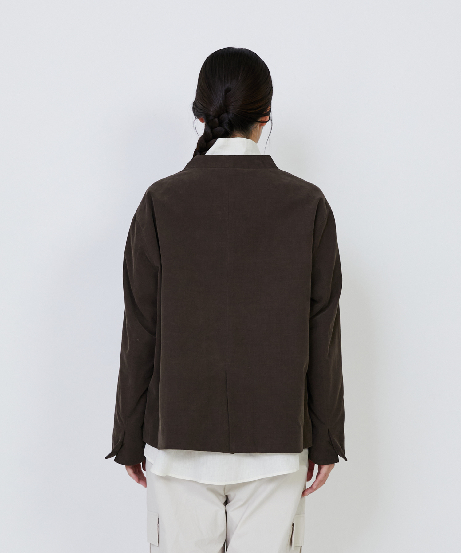 【LOISIR】｜2BUY10%OFF・3BUY20%OFF｜コットン細コールジャケット 詳細画像 グリーン 26