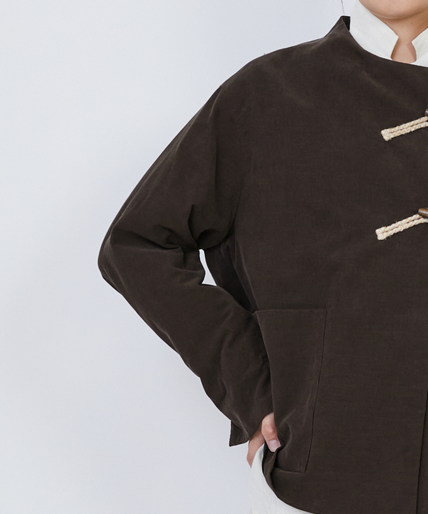 【LOISIR】｜2BUY10%OFF・3BUY20%OFF｜コットン細コールジャケット 詳細画像 グリーン 29