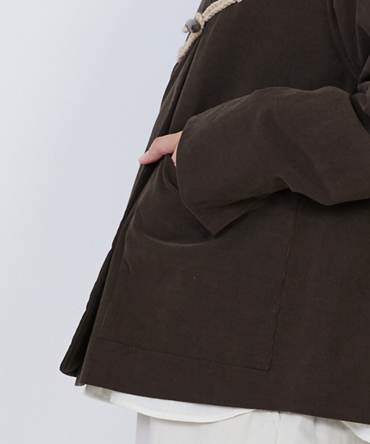 【LOISIR】｜2BUY10%OFF・3BUY20%OFF｜コットン細コールジャケット 詳細画像 グリーン 30