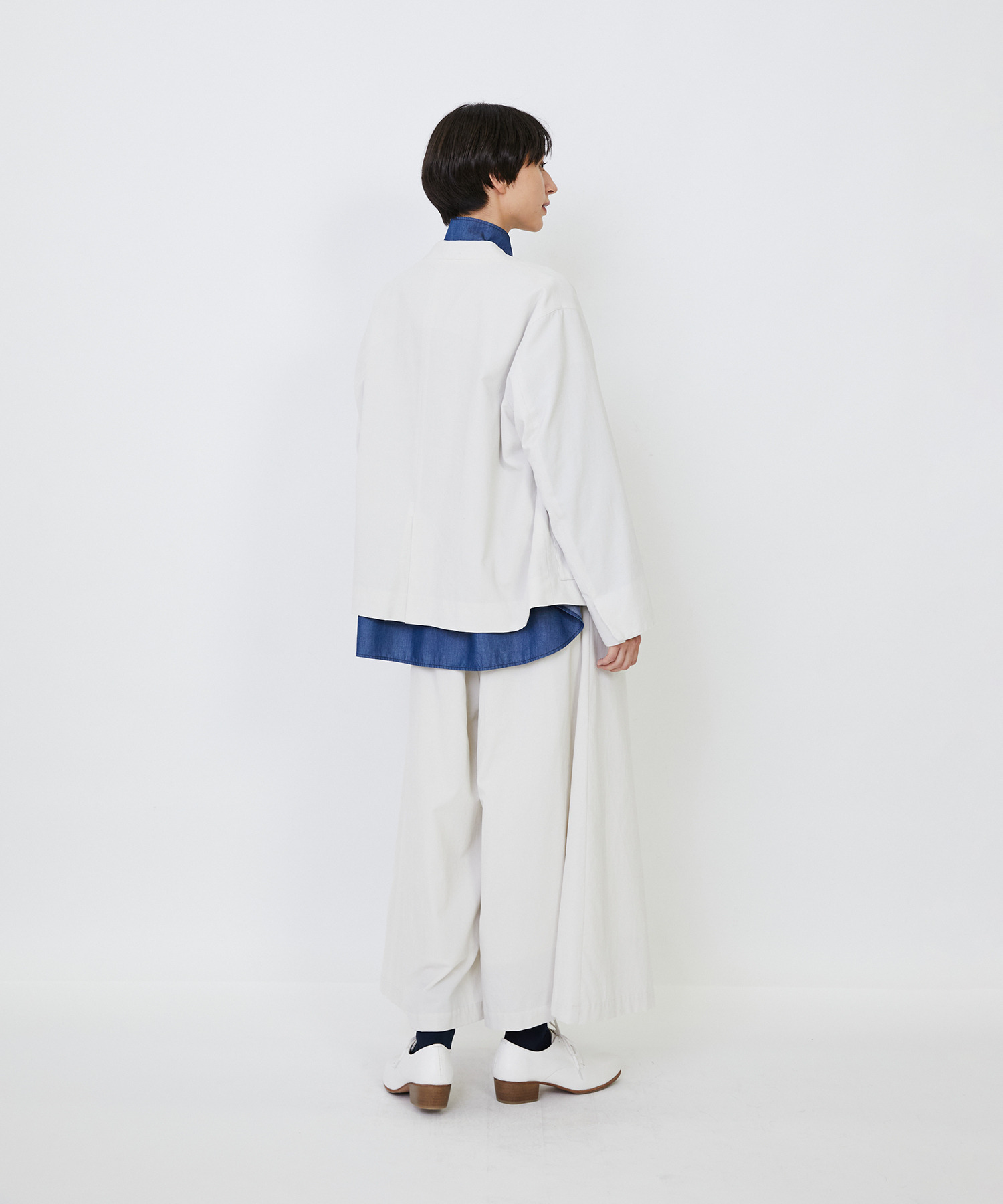 【LOISIR】｜2BUY10%OFF・3BUY20%OFF｜コットン細コールジャケット 詳細画像 グリーン 5