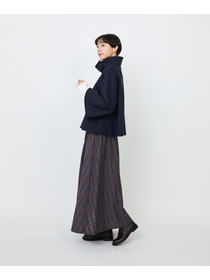 【LOISIR】Aラインショートジャケット 詳細画像 ネイビー 15