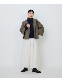 【LOISIR】Aラインショートジャケット 詳細画像 ネイビー 2