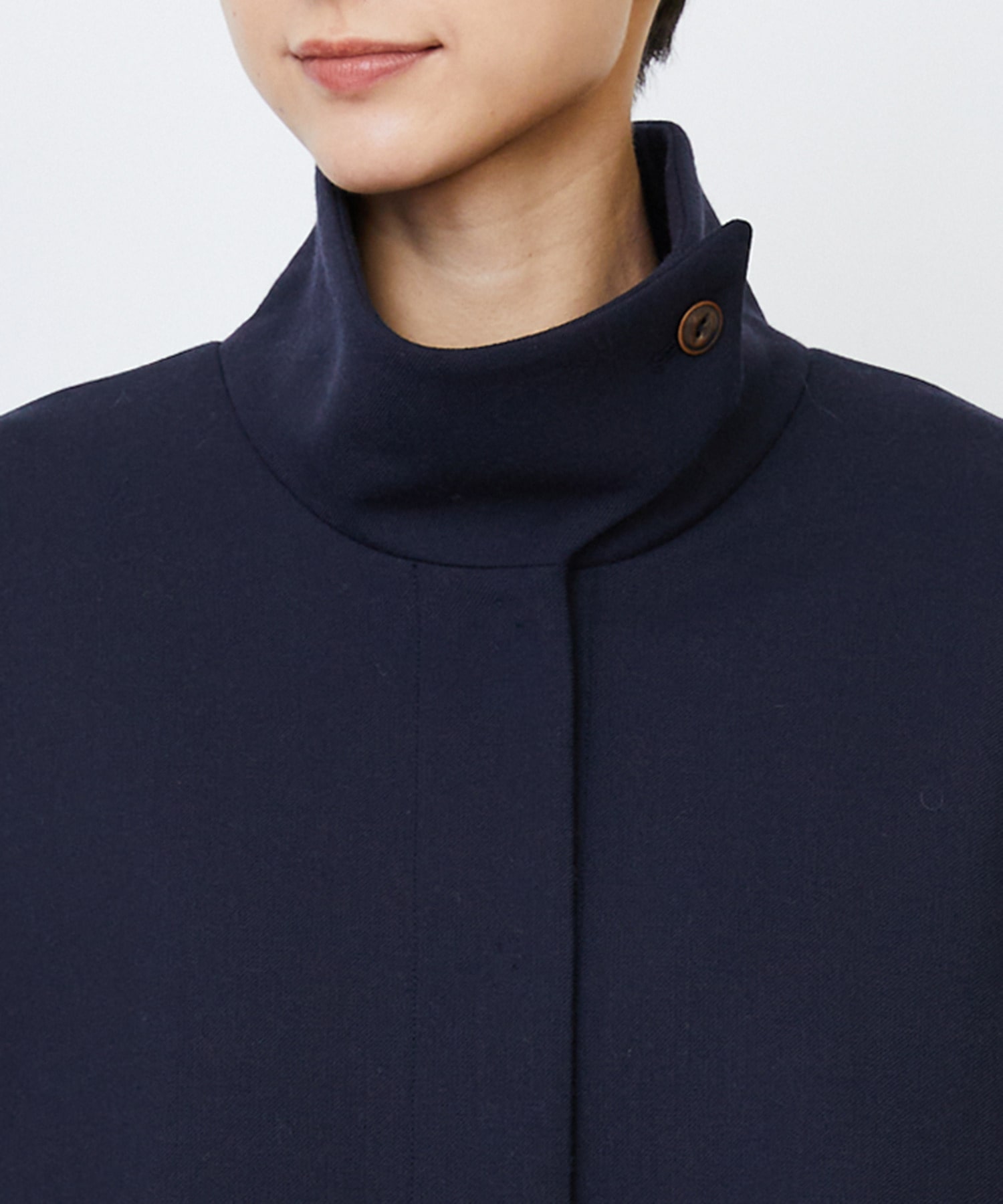 【LOISIR】Aラインショートジャケット 詳細画像 ネイビー 20