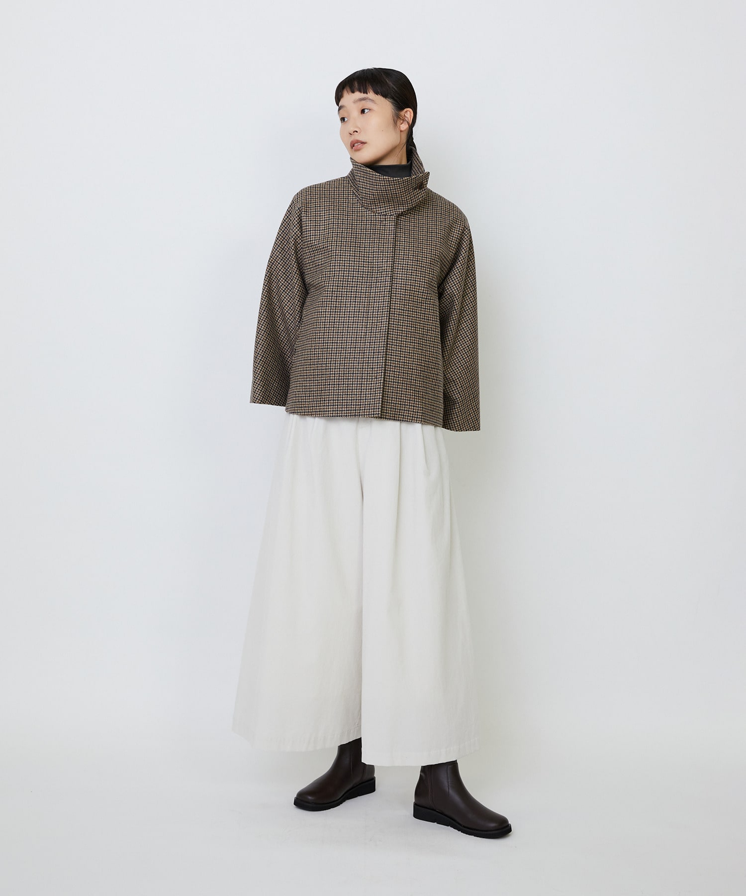 【LOISIR】Aラインショートジャケット 詳細画像 ネイビー 3