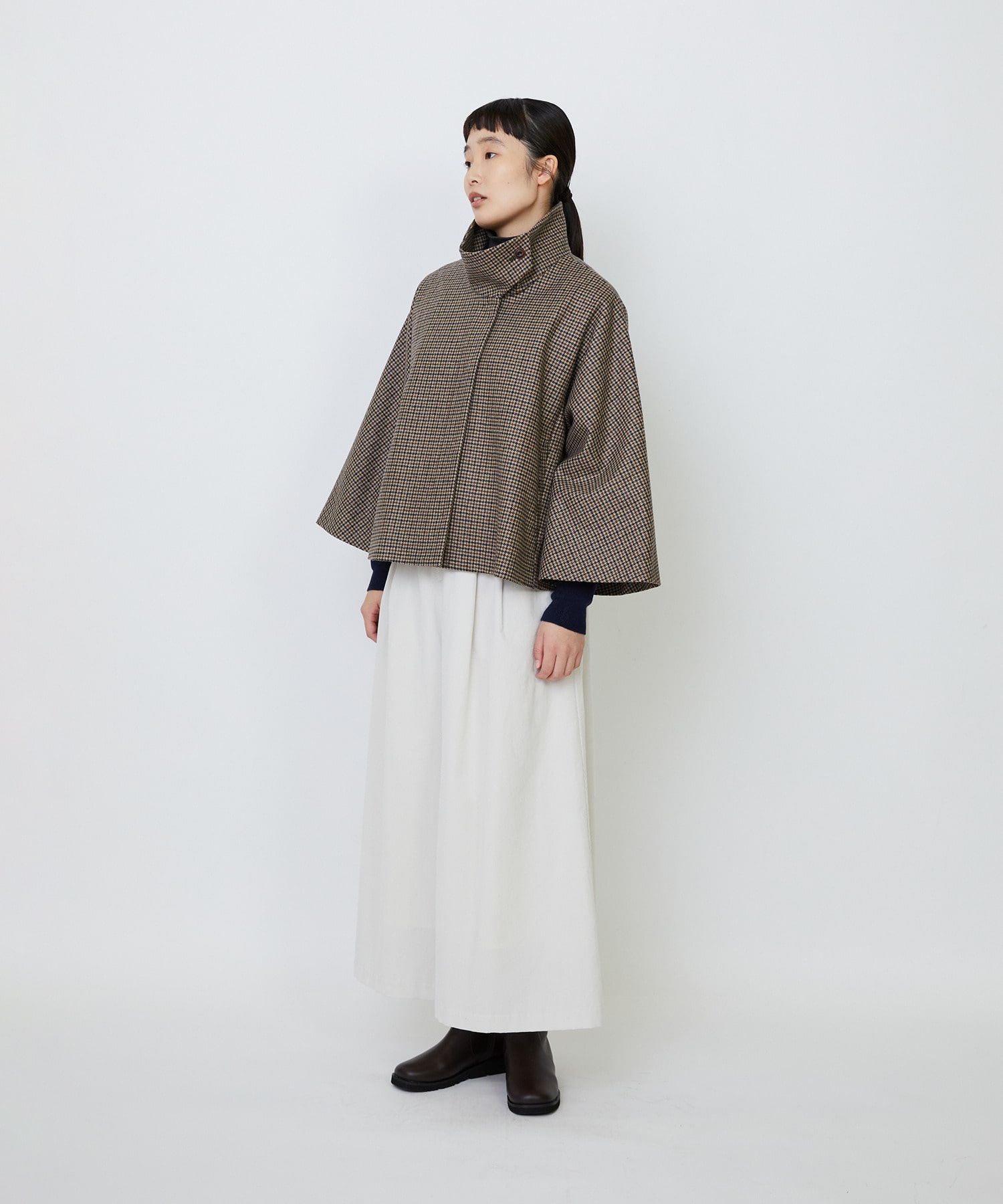 【LOISIR】Aラインショートジャケット 詳細画像 ネイビー 4