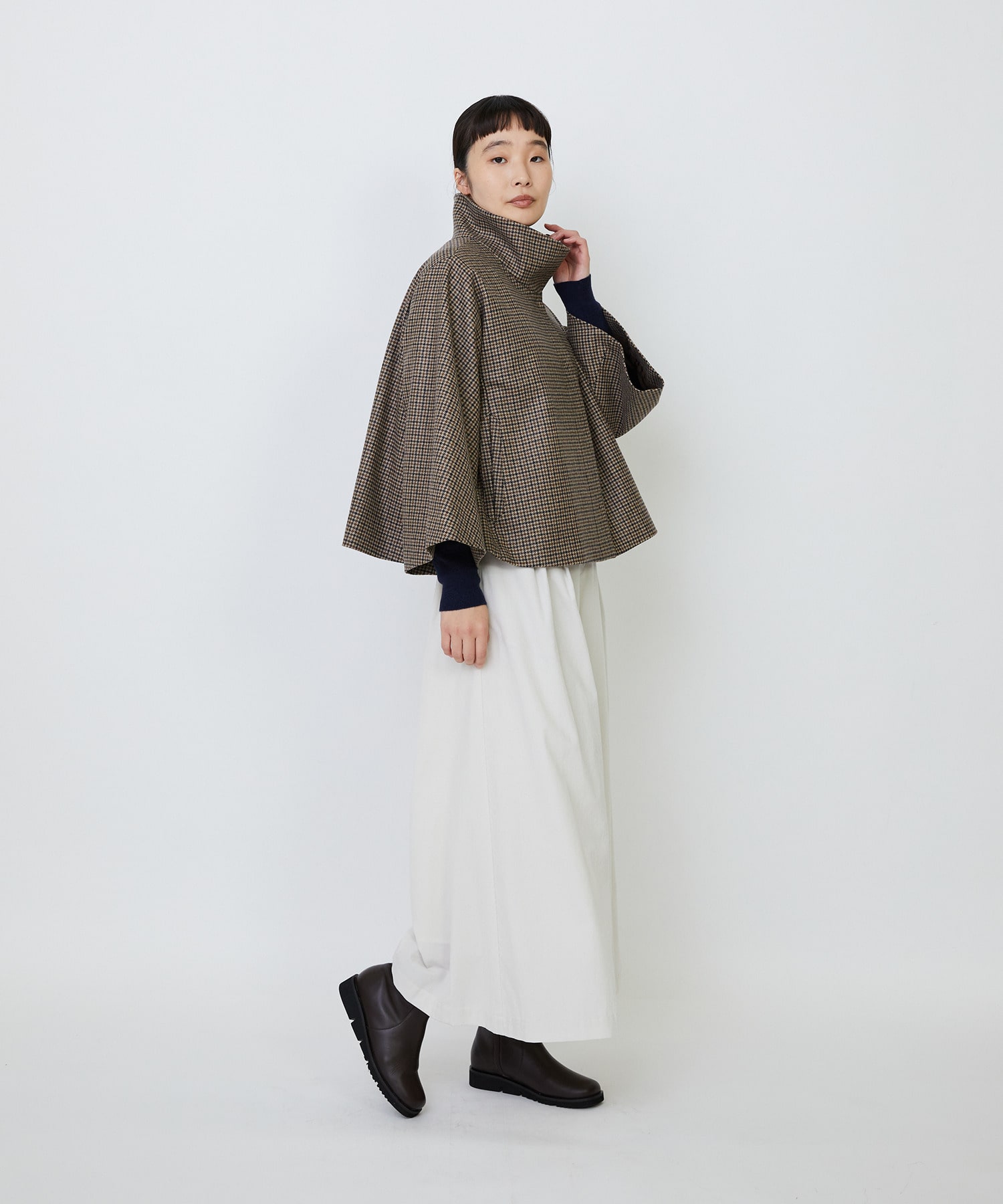 【LOISIR】Aラインショートジャケット 詳細画像 ネイビー 5