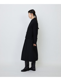 【LOISIR】エコダブルクロスノーカラージャケット 詳細画像 ブラック 5