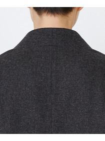 【LOISIR】エステルウールエターミンノーカラージャケット 詳細画像 ブラウン 11