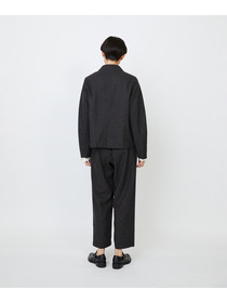 【LOISIR】エステルウールエターミンノーカラージャケット 詳細画像 ブラウン 6