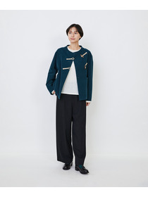 【LOISIR】｜2BUY10%OFF・3BUY20%OFF｜【MTサイズ有り】ギャバジンストレートパンツ 詳細画像 ブラック 11