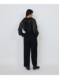 【LOISIR】｜2BUY10%OFF・3BUY20%OFF｜【MTサイズ有り】ギャバジンストレートパンツ 詳細画像 ブラック 17