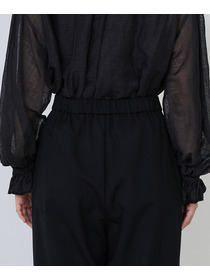 【LOISIR】｜2BUY10%OFF・3BUY20%OFF｜【MTサイズ有り】ギャバジンストレートパンツ 詳細画像 ブラック 22