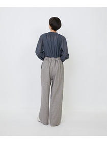 【LOISIR】｜2BUY10%OFF・3BUY20%OFF｜【MTサイズ有り】ギャバジンストレートパンツ 詳細画像 ブラック 7