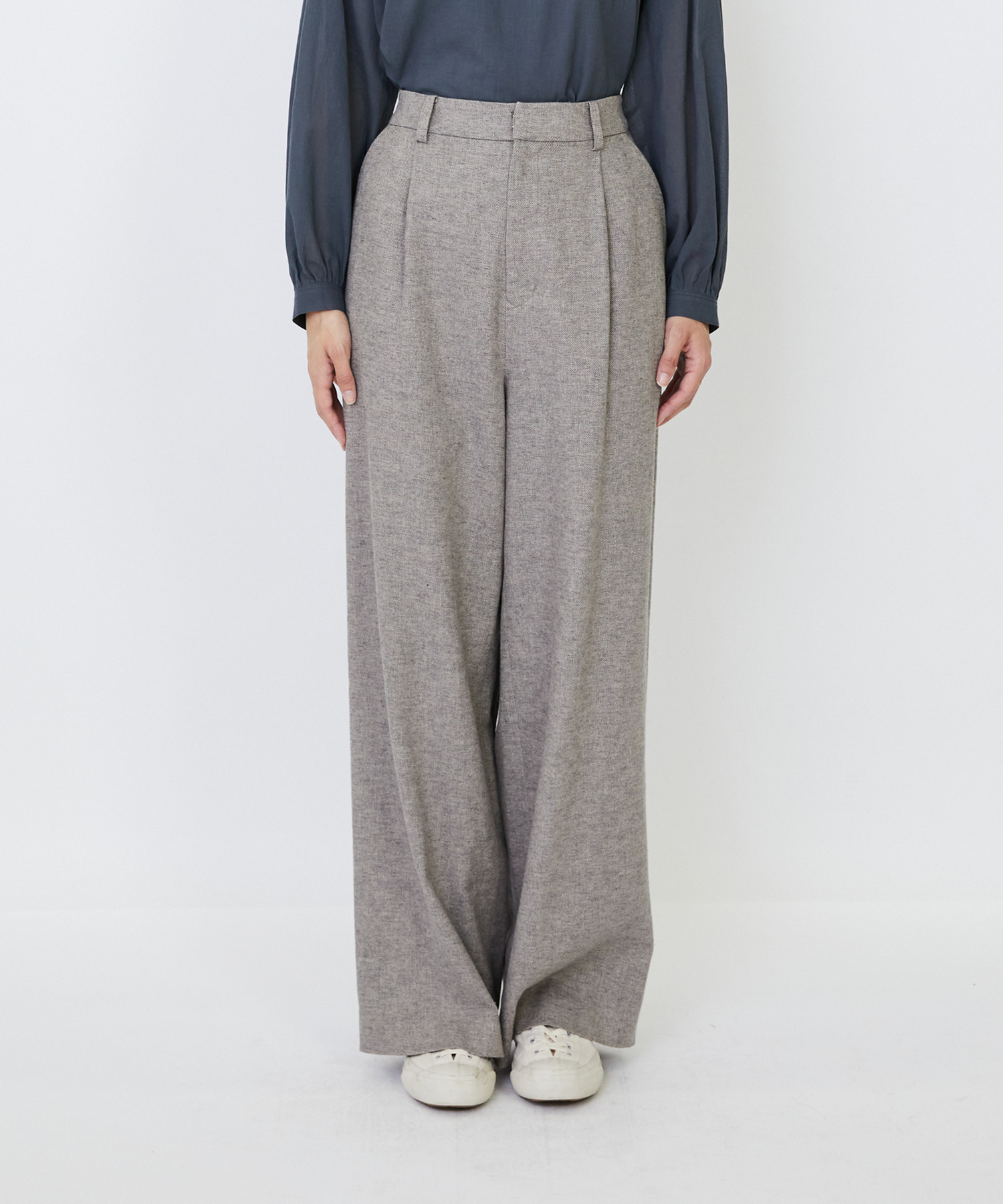 【LOISIR】｜2BUY10%OFF・3BUY20%OFF｜【MTサイズ有り】ギャバジンストレートパンツ 詳細画像 ブラック 8