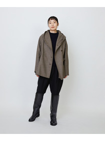 【LOISIR】ウール混ツイルストレッチジョッパーズパンツ 詳細画像 ブラック 12