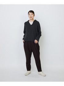 【LOISIR】ウール混ツイルストレッチジョッパーズパンツ 詳細画像 ブラック 20