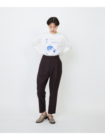 【LOISIR】ウール混ツイルストレッチジョッパーズパンツ 詳細画像 ブラック 22