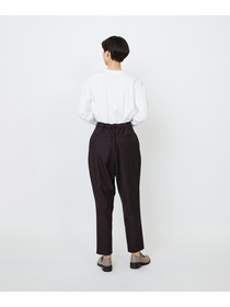 【LOISIR】ウール混ツイルストレッチジョッパーズパンツ 詳細画像 ブラック 24