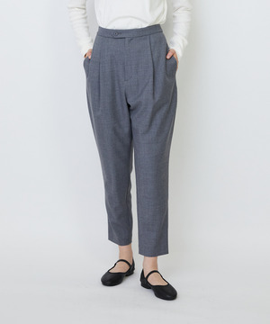 【LOISIR】ウール混ツイルストレッチジョッパーズパンツ 詳細画像 グレー 1