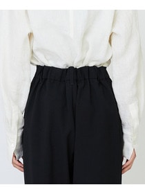 【LOISIR】エコダブルクロスクロップドパンツ 詳細画像 ブラック 11